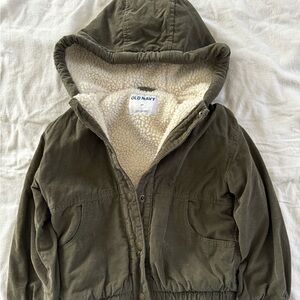 Unisex Corduroy Sherpa-Lined Button-Front Jacket for Toddler